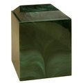 Medm Taylor Urns 360EM Cultured Marble Cremation Pinnacle Adult Urn; Emerald 360EM
